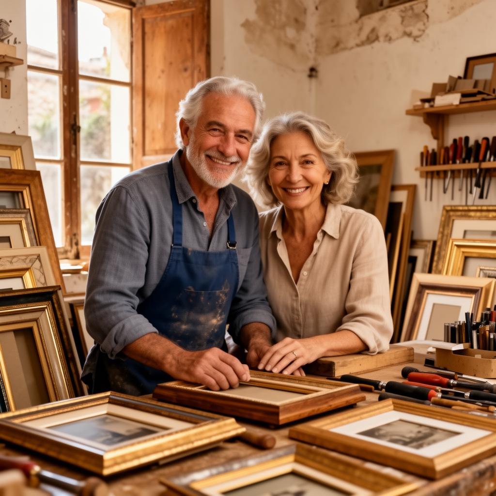 Wood man y Art woman, fundadores de PROPUESTA, en su taller de Mataró