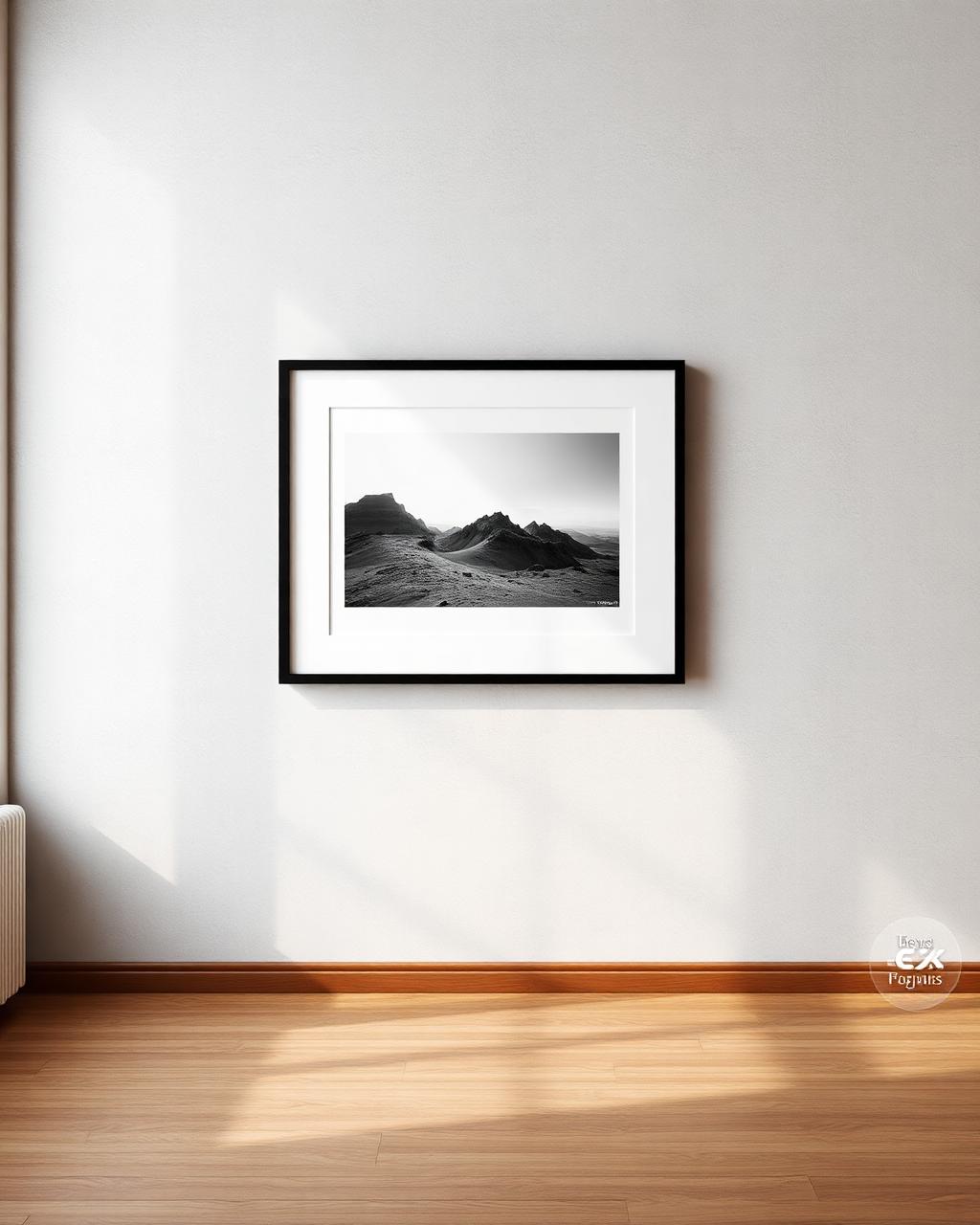 Fotografía B/N enmarcada